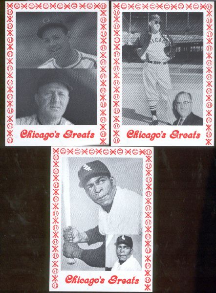 1976 Chicago Greats Bsbl.- 20 Diff. Cards