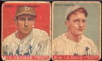 1933 Goudey Baseball- 2 Diff. Detroit Tigers