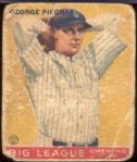 1933 Goudey Baseball- #12 George Pipgrass, Yankees