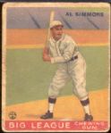 1933 Goudey Baseball- #35 Al Simmons, White Sox