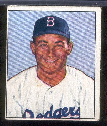 1950 Bowman Baseball- #58 Carl Furillo, Dodgers