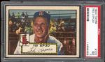 1952 Topps Baseball- #335 Ted Lepcio, Red Sox- PSA NM 7- Hi#