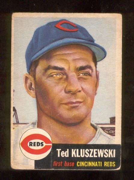 1953 Topps Baseball- #162 Ted Kluszewski, Reds