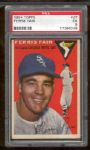1954 Topps Baseball- #27 Ferris Fain, White Sox- PSA Ex 5 