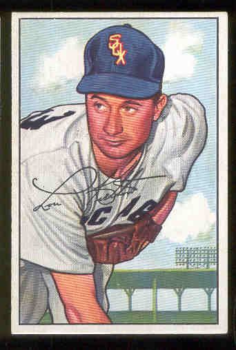1952 Bowman Bsbl. #221 Lou Kretlow, White Sox
