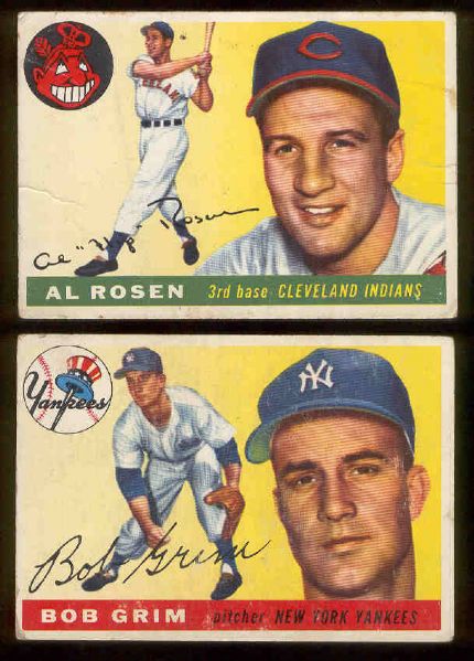 1955 Topps Bsbl.- 15 Diff. Cards
