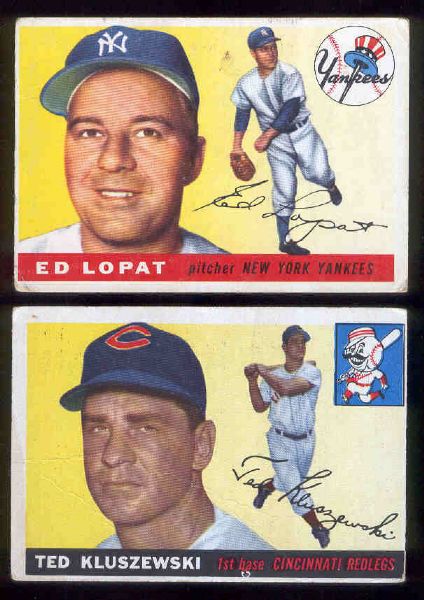 1955 Topps Bsbl.- 15 Diff. Cards