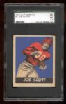1949 Leaf Fb- #2 Joe Scott, New York Giants- SGC 70 Ex+ 5.5 
