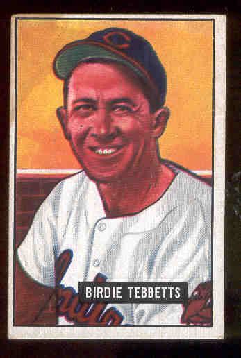 1951 Bowman Bb- #257 Birdie Tebbetts, Indians