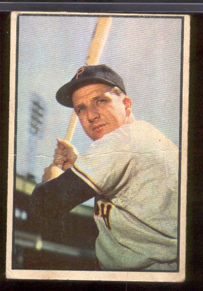 1953 Bowman Baseball Color- #80 Ralph Kiner, Pirates