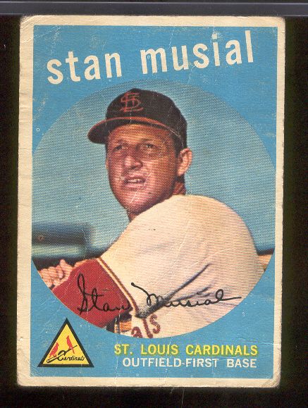 1959 Topps Bb- #150 Stan Musial, Cards