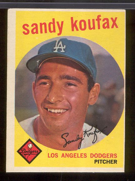 1959 Topps Bb- #163 Sandy Koufax, Dodgers
