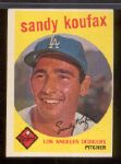 1959 Topps Bb- #163 Sandy Koufax, Dodgers