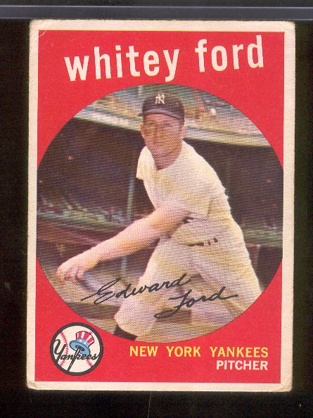 1959 Topps Bb- #430 Whitey Ford, Yankees