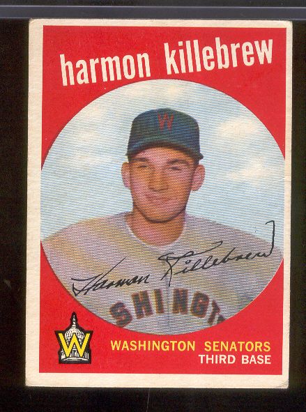 1959 Topps Bb- #515 Harmon Killebrew, Washington- Hi#