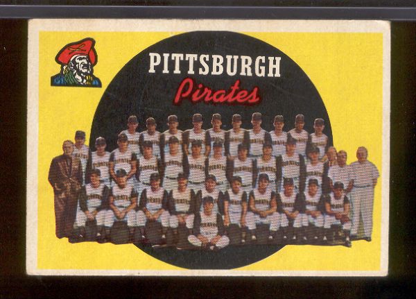 1959 Topps Bb- #528 Pirates Team