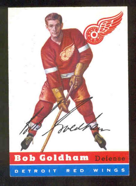 1954-55 Topps Hockey- #46 Bob Goldham, Red Wings
