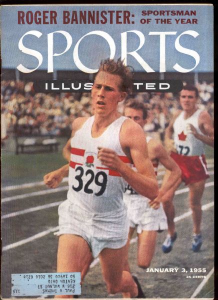 1955 January 3 Sports Illustrated Track  Roger Bannister- Sportsman of the Year