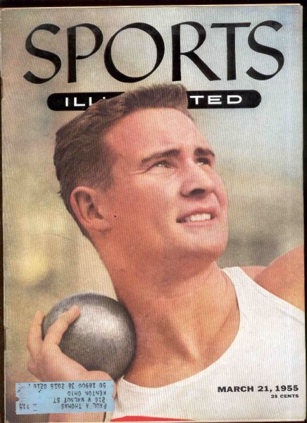 1950’s-60 Sports Illustrated Track and Field Covers- 4 Diff. Covers