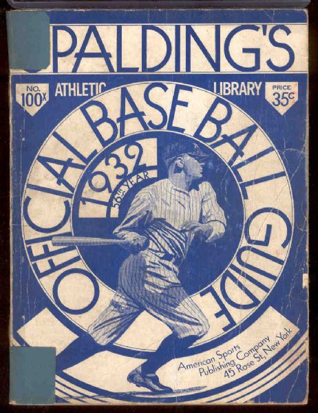 1932 Spalding Baseball Guide