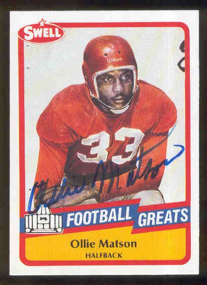 Lot Detail 1989 Swell HOF Ftbl 93 Ollie Matson Cardinals