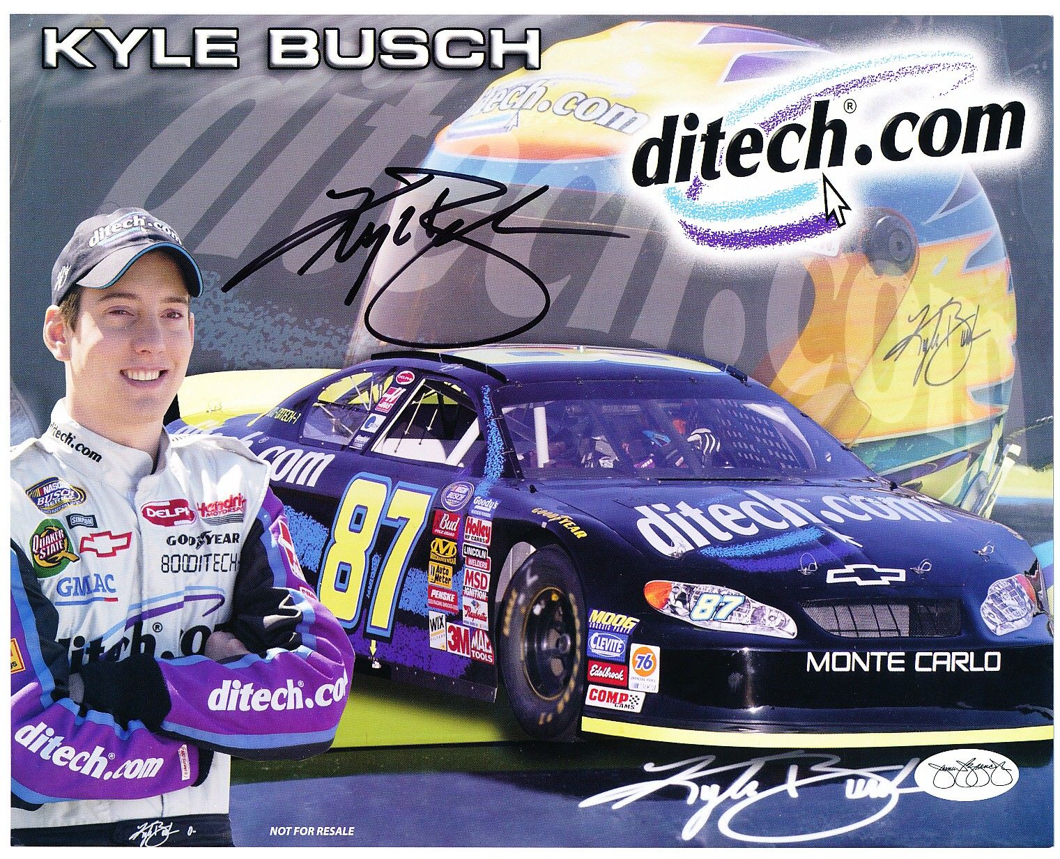 Lot Detail - 2003 Kyle Busch Arca Racing Ditech.com #87 Chevy Monte 