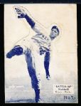 1934-36 Batter Up Bb- #5 Carl Hubbell, Giants- Blue tint