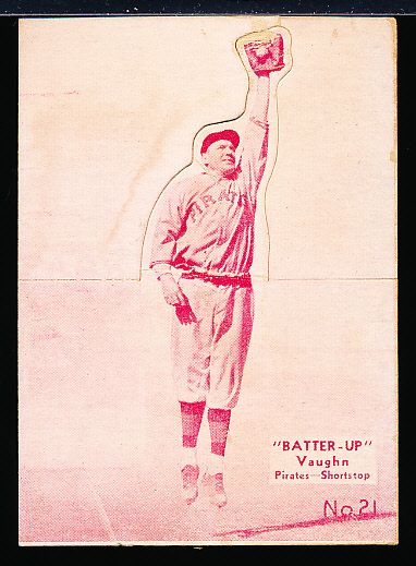 1934-36 Batter Up Bb- #21 Arky Vaughan, Pirates- Reddish tint.