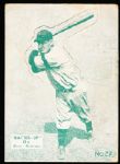 1934-36 Batter Up Bb- #27 Mel Ott, Giants- green tint. 