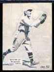 1934-36 Batter Up Bb- #37 Rabbitt Maranville, Braves- Black & White tint