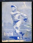 1934-36 Batter Up Bb- #52 Schumacher, Giants- Blue tint.