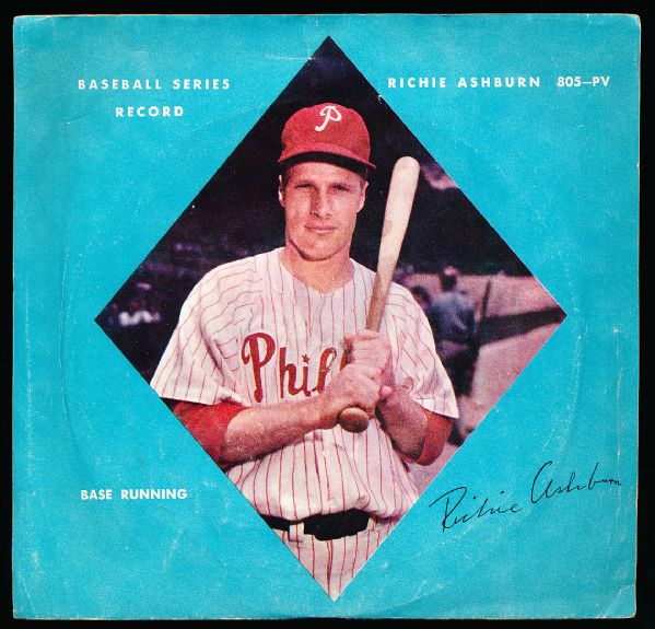 1952? Columbia Records Baseball Series- 45 RPM- Richie Ashburn, Phillies
