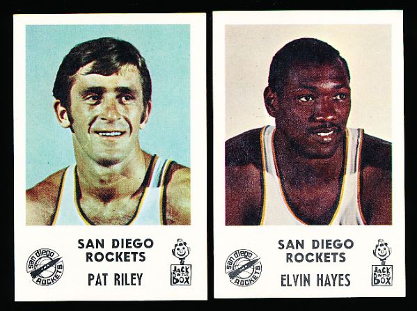 1968-69 San Diego Rockets Jack in the Box Bskbl.- 2 Stars