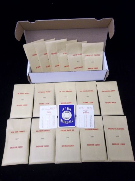 1960 APBA Bsbl. Complete Set of 320 Original Cards