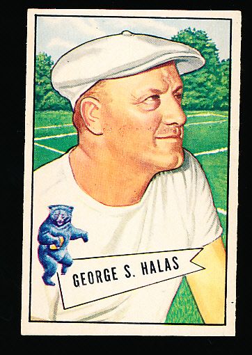 1952 Bowman Football Small- #48 George Halas, Bears