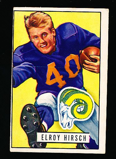 1951 Bowman Football- #76 Elroy Hirsch, Rams