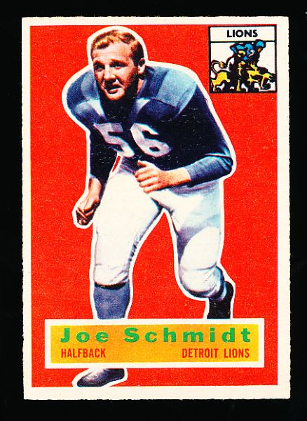 1956 Topps Football- #44 Joe Schmidt, Lions- RC