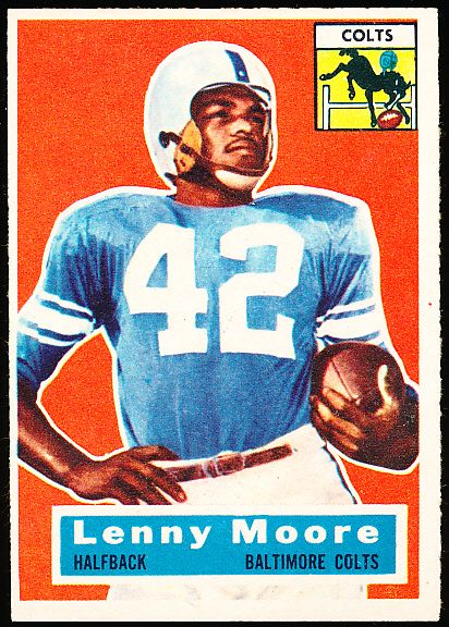 1956 Topps Football- # 60 Lenny Moore, Colts- RC!