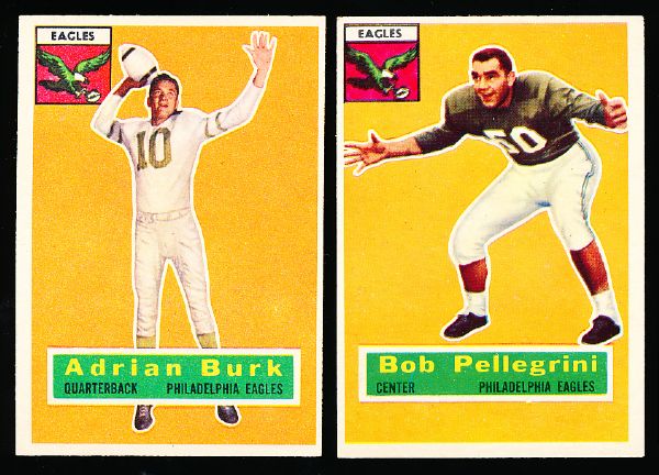 1956 Topps Football- 5 Diff. Eagles