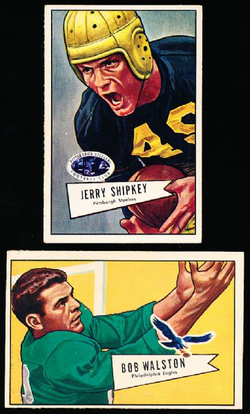 1952 Bowman Football Large- 2 Cards