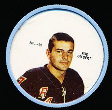 1968-69 Shirriff Hockey Coin- #NY-10, Rod Gilbert