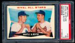 1960 Topps Baseball- #160 Rival All Stars- Mantle & Boyer- PSA Ex 5