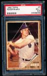 1962 Topps Baseball- #1 Roger Maris, Yankees- PSA Ex+ 5.5 