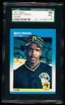 1987 Fleer Baseball- #604 Barry Bonds – SGC 96 Mint 9