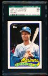 1989 Topps Baseball Traded- #41T Ken Griffey Jr- SGC 96 Mint