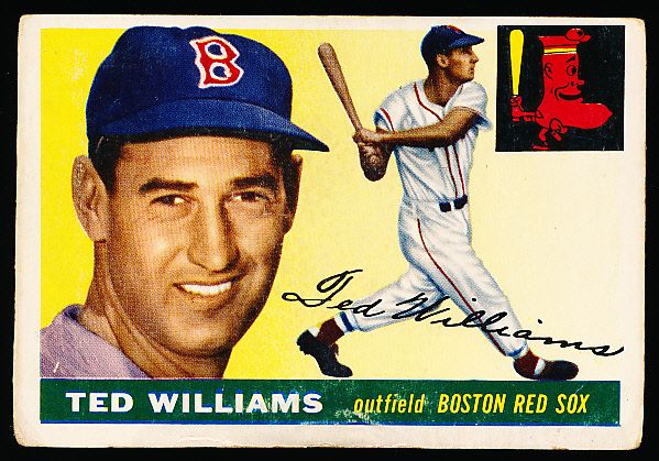 1955 Topps Baseball- #2 Ted Williams, Red Sox