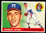 1955 Topps Baseball- #31 Warren Spahn, Braves