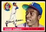 1955 Topps Baseball- #47 Hank Aaron, Braves