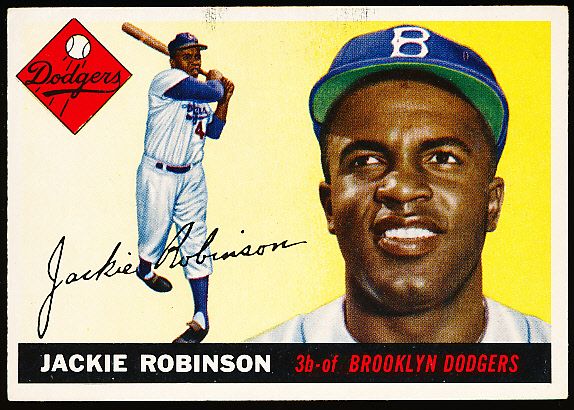 1955 Topps Baseball- #50 Jackie Robinson, Dodgers