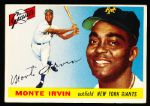 1955 Topps Baseball- #100 Monte Irvin, Giants